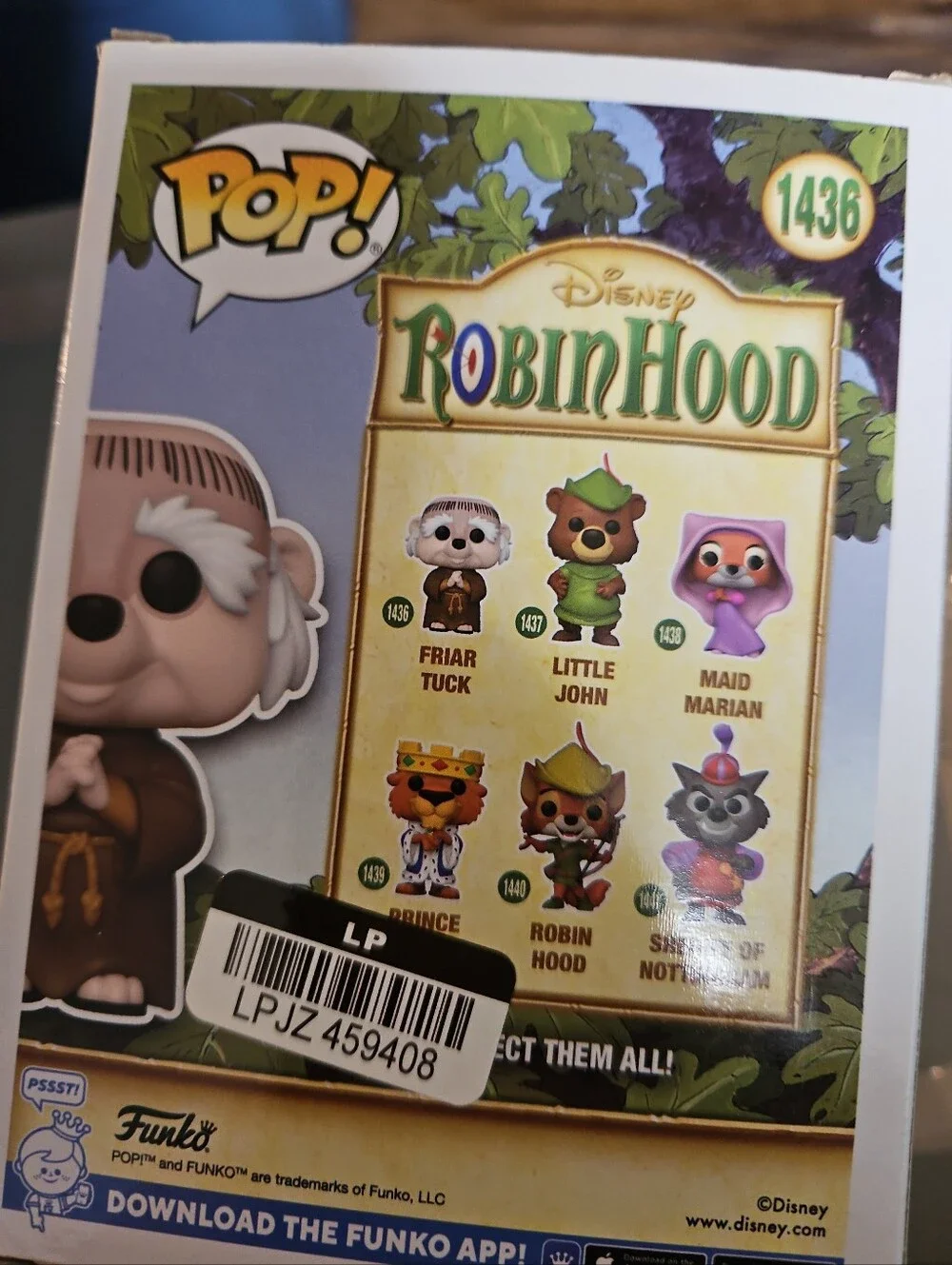 Funko Pop! Vinyl: Disney - Friar Tuck #1436: NEW